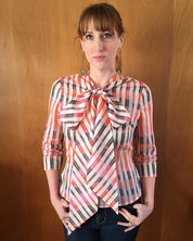 Decades of Style - Decades Everyday - #104 Buttons and Bows Blouse - PDF and Printed Pattern