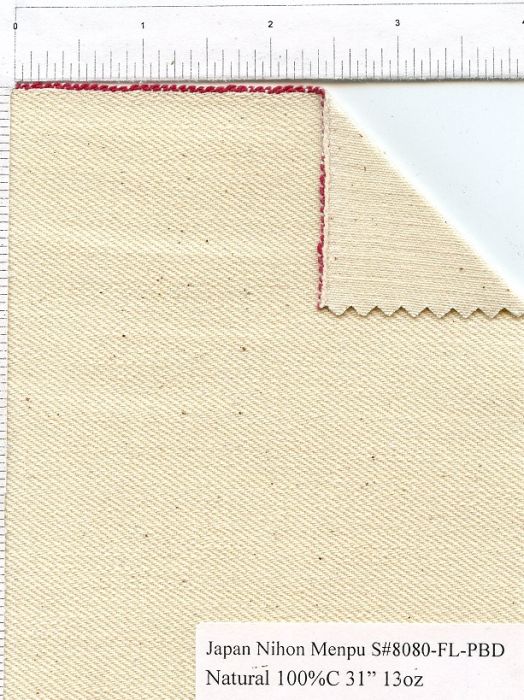 Selvedge Denim - 13 oz - Natural