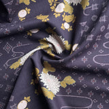 Kobayashi - Cotton Dobby - Fruit & Floral - Aubergine