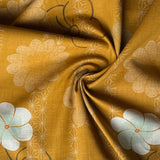 Kobayashi - Cotton Dobby - Traditional Floral - Golden Ochre