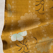 Kobayashi - Cotton Dobby - Traditional Floral - Golden Ochre