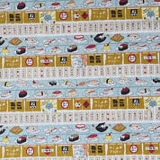 Kobayashi - Cotton Linen Canvas - Sushi Cats & Noren