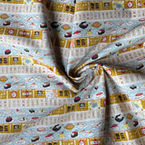 Kobayashi - Cotton Linen Canvas - Sushi Cats & Noren