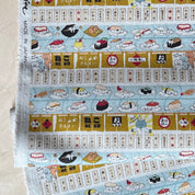 Kobayashi - Cotton Linen Canvas - Sushi Cats & Noren