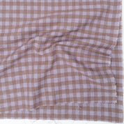 Eden Check - Cotton Linen - Lilac & Cocoa