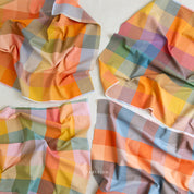 Fableism - Yarn-Dyed Woven Cotton - Lumiere - Happy Checkers - Sailor
