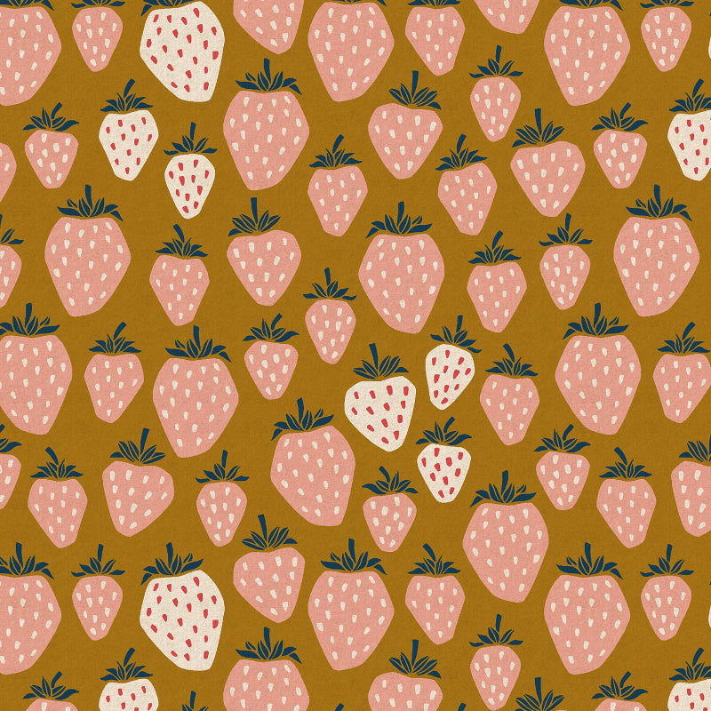 Cotton + Steel - Canvas - Under The Apple Tree - Queen of Berries - Summer Sunset