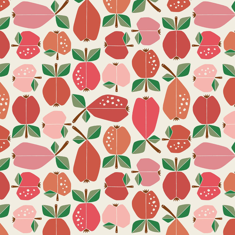Cotton + Steel - Under The Apple Tree - Orchard - Apple Red