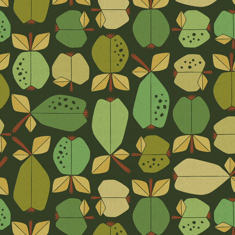 Cotton + Steel - Canvas - Under The Apple Tree - Orchard - Green