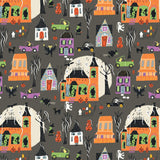 SALE - Cotton + Steel - Monster Block Party - Block Party - Live. Laugh. Scare.
