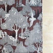 Kokka - Marble SUD - Cotton Linen Sheeting - Forest Dot - Brown