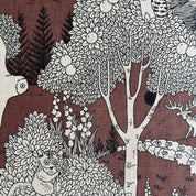 Kokka - Marble SUD - Cotton Linen Sheeting - Forest Dot - Brown