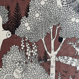 Kokka - Marble SUD - Cotton Linen Sheeting - Forest Dot - Brown