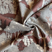 Kokka - Marble SUD - Cotton Linen Sheeting - Forest Dot - Brown