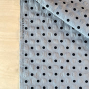 Kokka - Salt-shrunk Cotton Lawn - Gray Dot