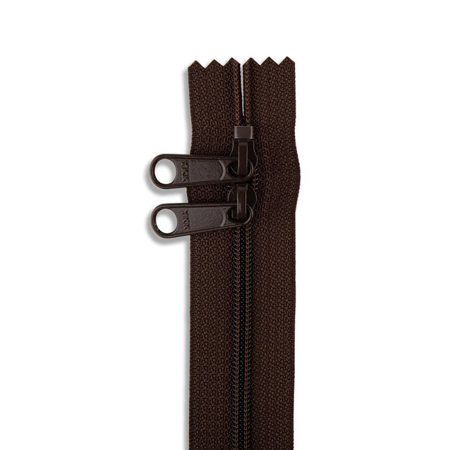 YKK #4.5 Coil Double-Zip Bag Zipper - 18" - Various Colors