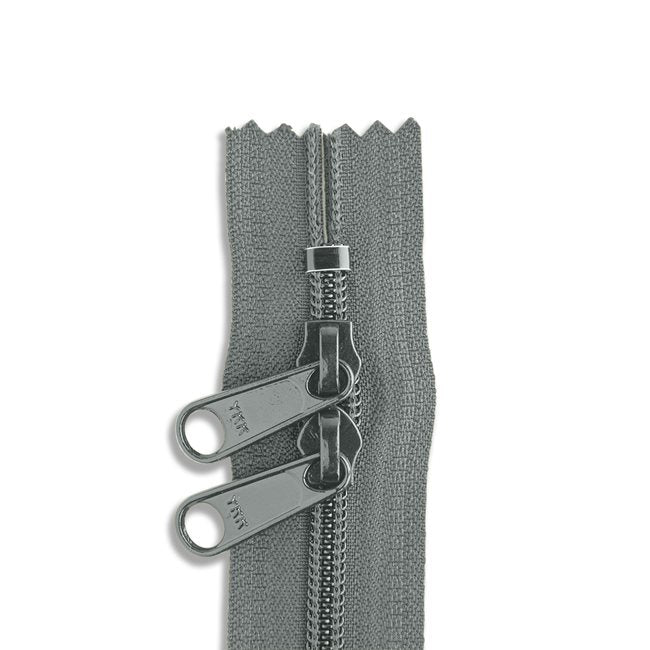YKK #4.5 Coil Double-Zip Bag Zipper - 18" - Various Colors