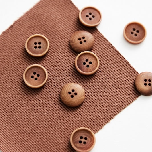 Mind the Maker - Corozo Buttons - 15mm - Four Hole - Various Colors