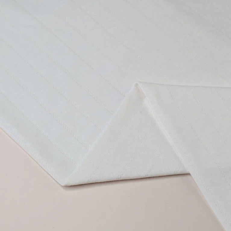 Mind the Maker - Organic Stripe Pointelle - Creamy White