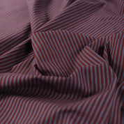 Fabric Godmother - Oscar Stripe Cotton Poplin - Burgundy