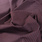 Fabric Godmother - Oscar Stripe Cotton Poplin - Burgundy