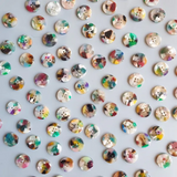Pigeon Wishes - 20mm Button - Painterly