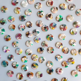 Pigeon Wishes - 15mm Button - Painterly
