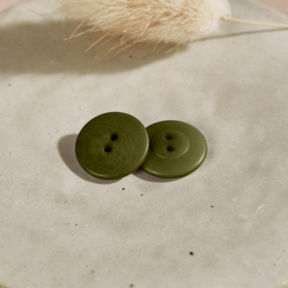 Atelier Brunette - Palm Button - Ivy Green - 15mm