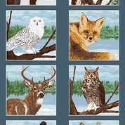 Andover - Panel - In the Wilderness by Two Can Art - Blue