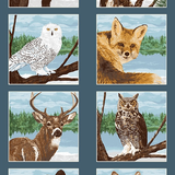 Andover - Panel - In the Wilderness by Two Can Art - Blue
