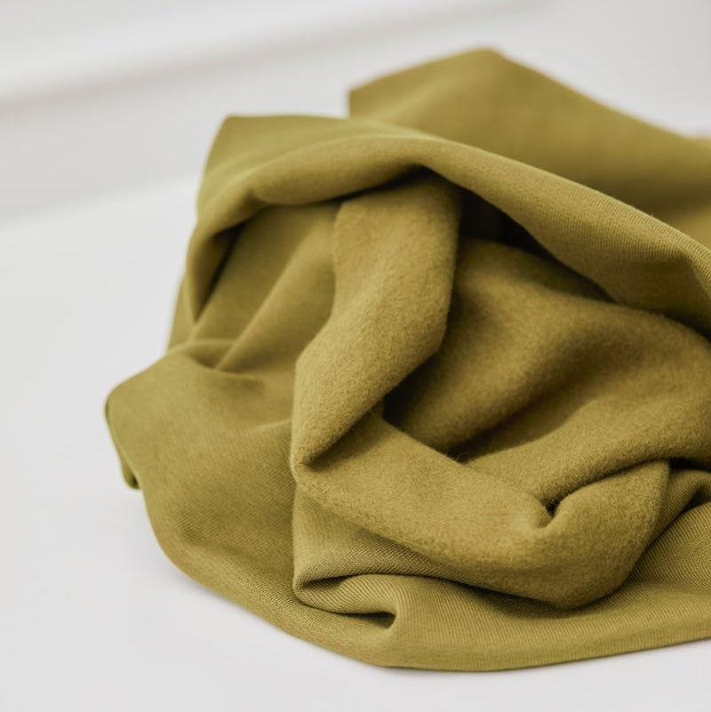 Mind the Maker - Organic Brushed Sweatshirt Knit - Pickle