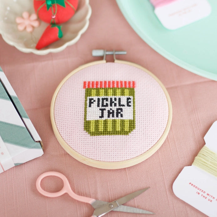 Cotton Clara - Cross Stitch - Pickle Jar