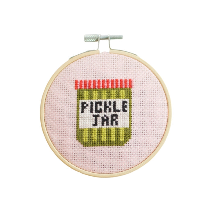 Cotton Clara - Cross Stitch - Pickle Jar