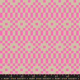 Ruby Star Society - Lofi Linens - Bitmapped - Neon Pink