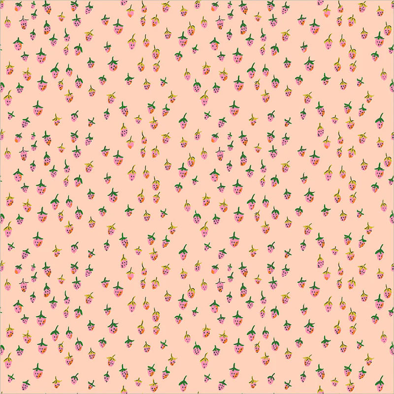 Windham - Heather Ross Favorites - Field Strawberries - Blush
