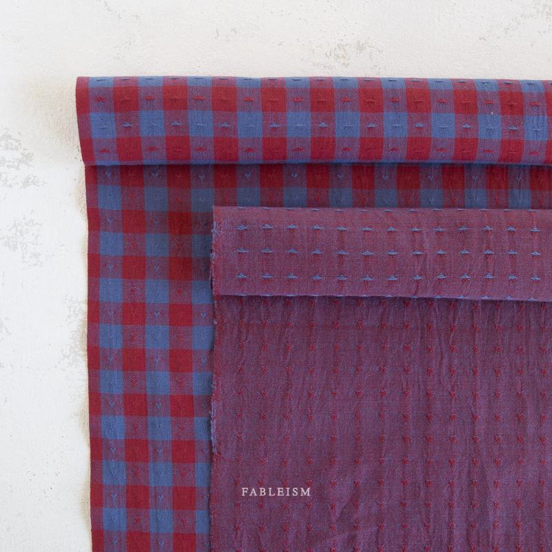 Fableism - Queen of Hearts - Dobby Gingham - Blueberry