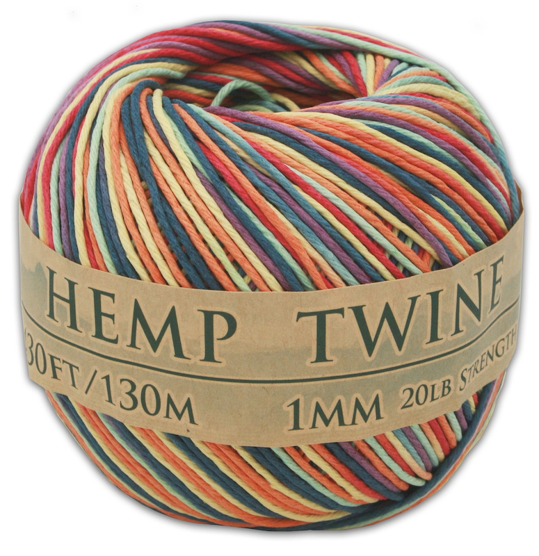Hemptopia - Colored Twine Ball - 430ft - Rainbow