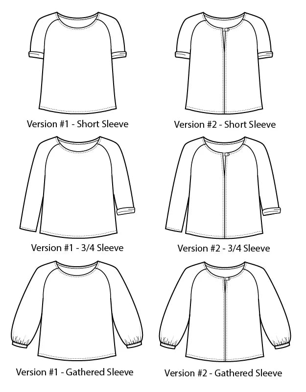Sew House Seven - Remy Raglan - PDF and Printed Pattern