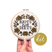 Junebug & Darlin - 5" Cross Stitch Kit - Feminist and Proud - Various Designs