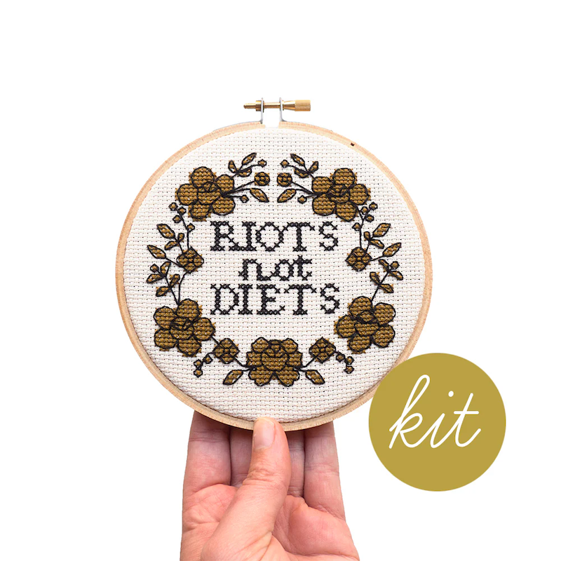 Junebug & Darlin - 5" Cross Stitch Kit - Feminist and Proud - Various Designs
