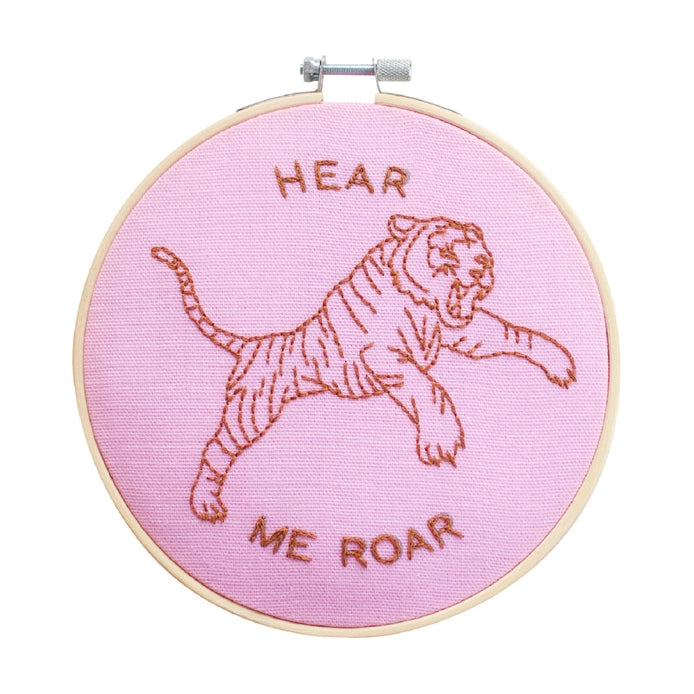 Cotton Clara - Embroidery - Hear Me Roar