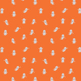 SALE - Cotton + Steel - Rifle Paper Co. - Halloween - Ghosts - Orange