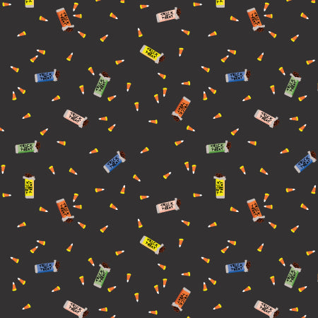 SALE Cotton + Steel - Rifle Paper Co. - Halloween - Trick Or Treat - Black Fabric