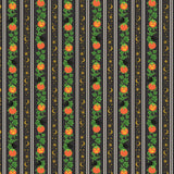 SALE - Cotton + Steel - Rifle Paper Co. - Halloween - Pumpkin Patch - Black Metallic