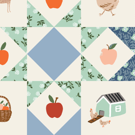 Cotton + Steel - Home Sweet Home - Farmhouse Quilt - Slate