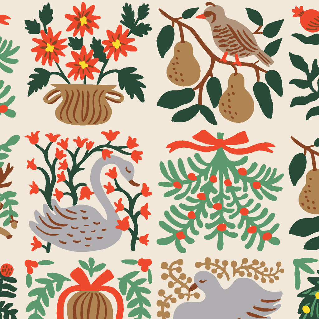 Cotton + Steel - Holiday Classics - Holiday Tapestry - Cream