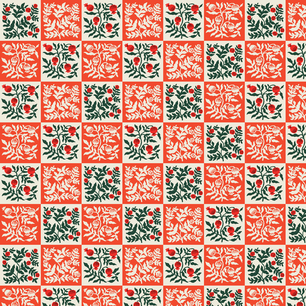 Cotton + Steel - Rifle Paper Co. - Holiday Classics - Yuletide Floral - Red