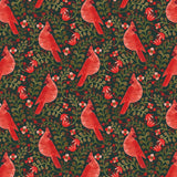 Cotton + Steel - Rifle Paper Co. - Cardinals - Evergreen