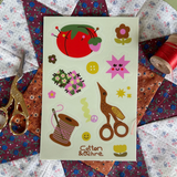 Cotton and Ochre - Sticker Sheet - Sew Cool