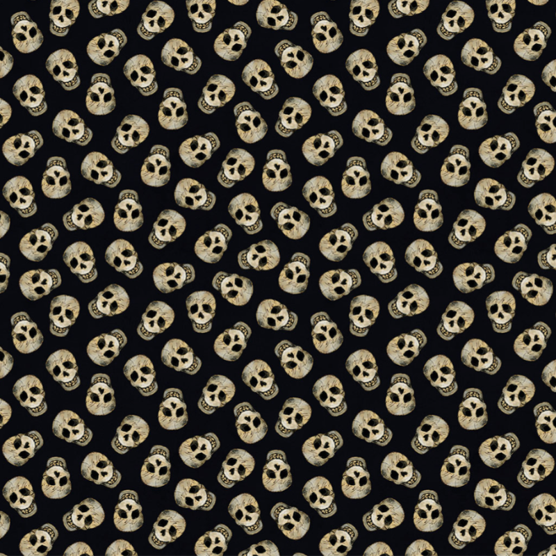 SALE - Clothworks - Emerald Hollow - Digital Skulls